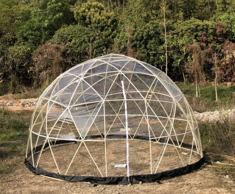 Outdoor 4m 5m 6m 8m 10m Diameter PVC Luxury Dome Tent Outdoor Hotel Camping Igloo Dome Houses Inflatable Clear Dome Tent for Event and Exhibitons